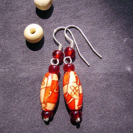 Boucles d'Oreilles OlivRouj